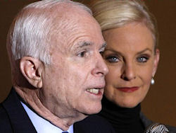 Senator John McCain (R-AZ), and Wife
